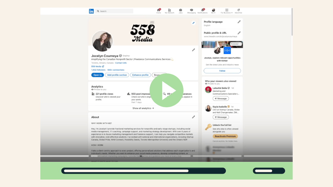 Video Thumbnail - Boosting Your LinkedIn Profile (1)